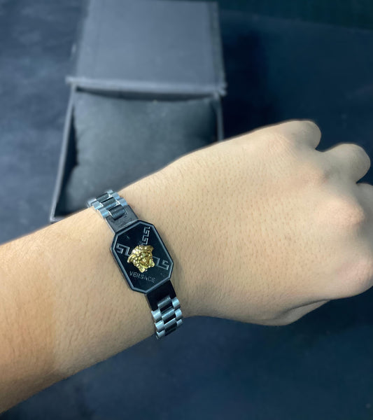 VERSACE Medusa - Black & Gold Premium Bracelet