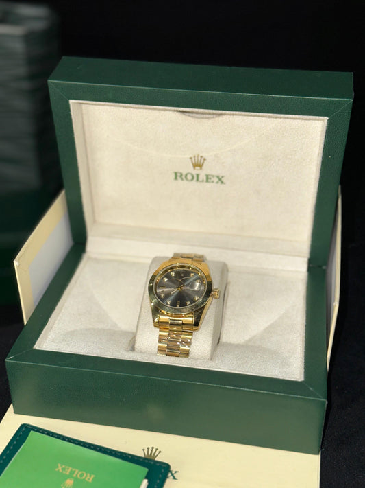 ROLEX  Date-Just  Two-Tone  Sunburst Silver Diamond Edition