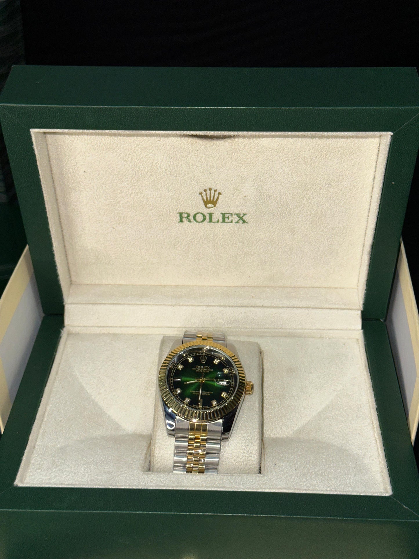 ROLEX  Date-Just -Graceful Green Dial Edition