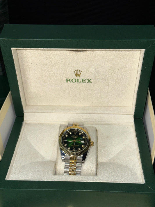 ROLEX  Date-Just -Graceful Green Dial Edition