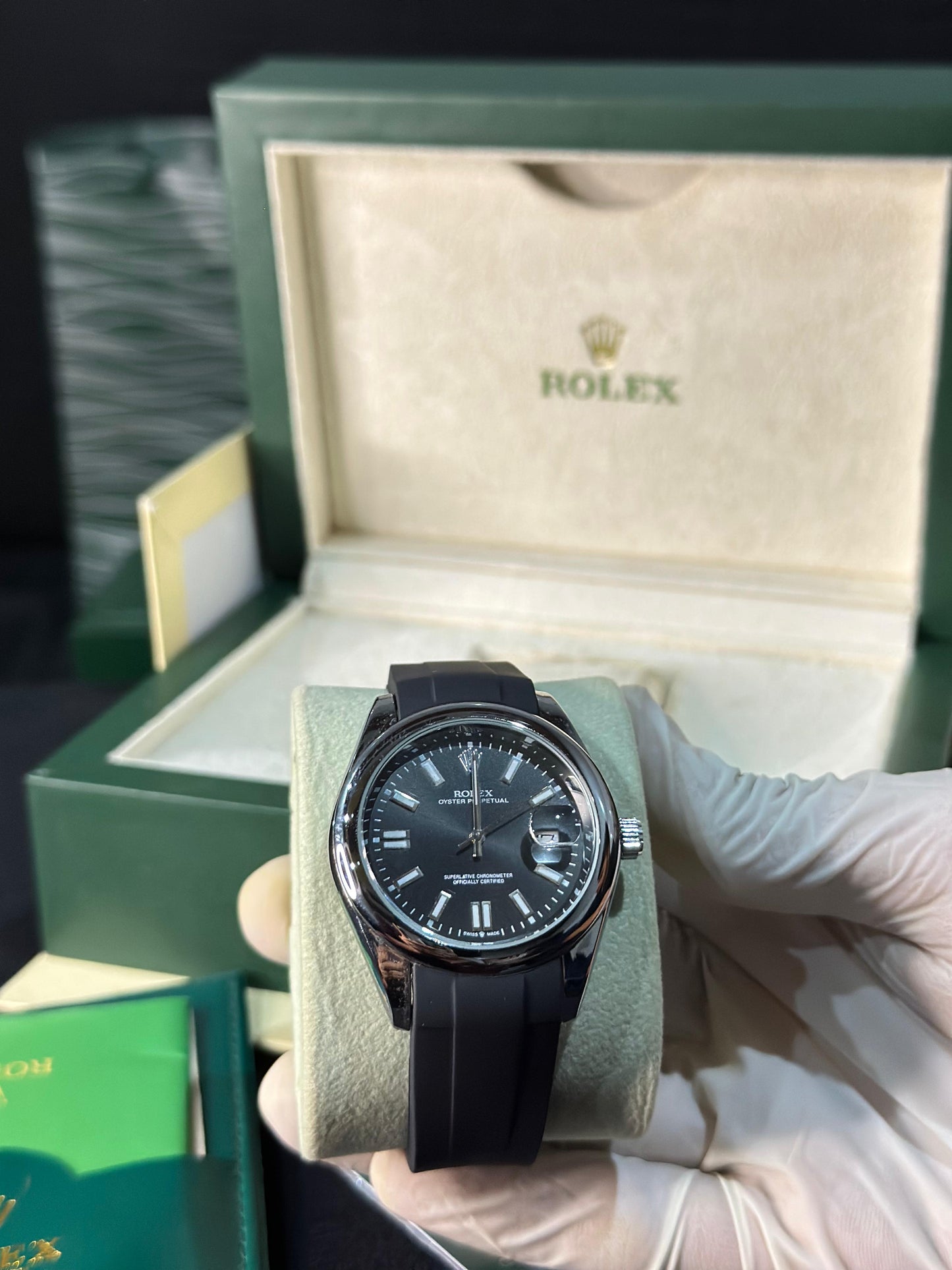 ROLEX - Oyster Perpetual Stunning Black Edition