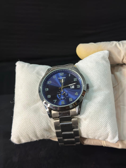 CARRERA  Midnight-Sunburst-Blue  Chronograph