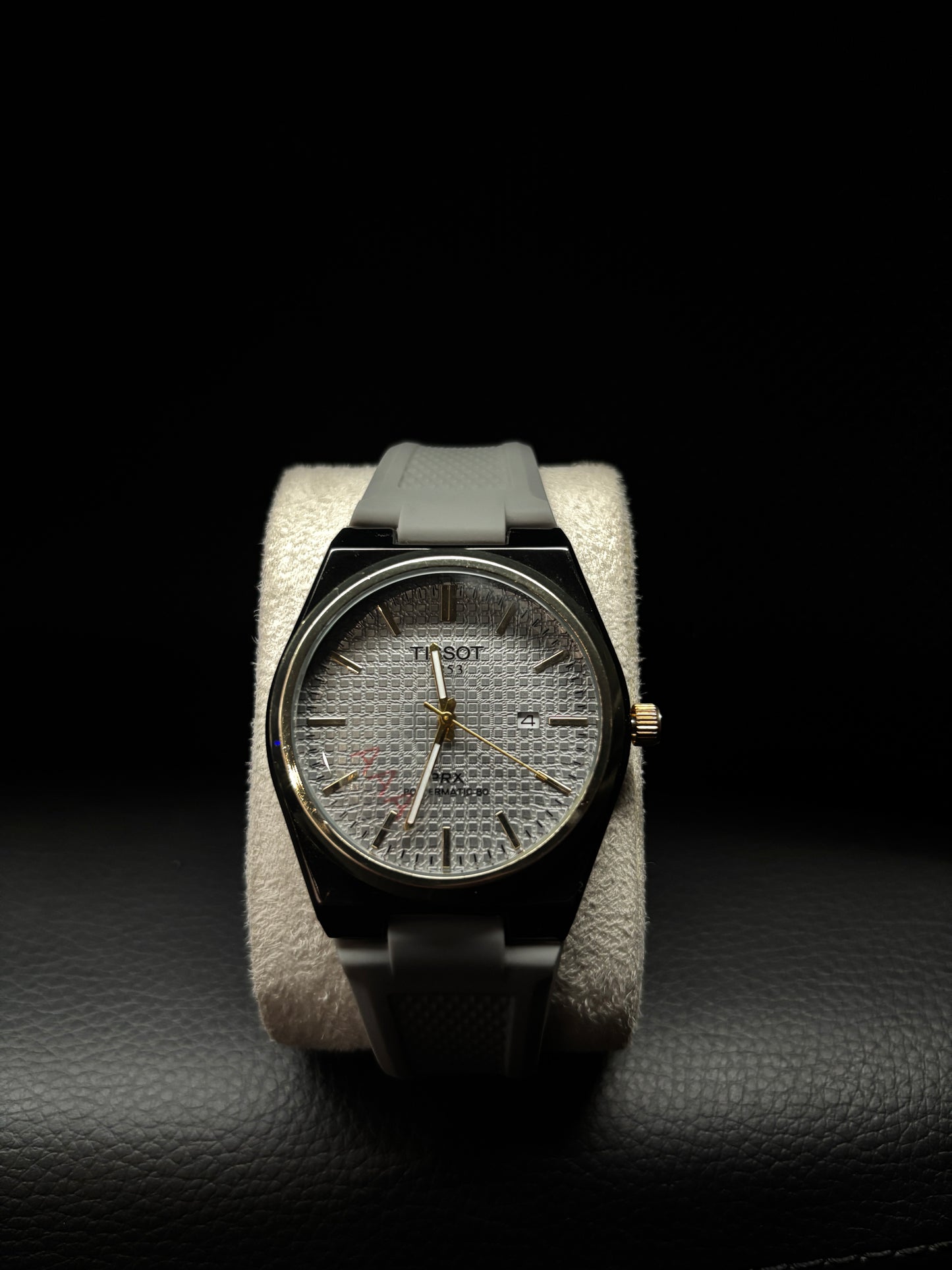 Tissot PRX – Silver Dial  Grey Strap